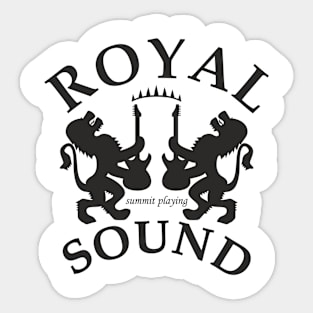 Royal Sound (black print) Sticker